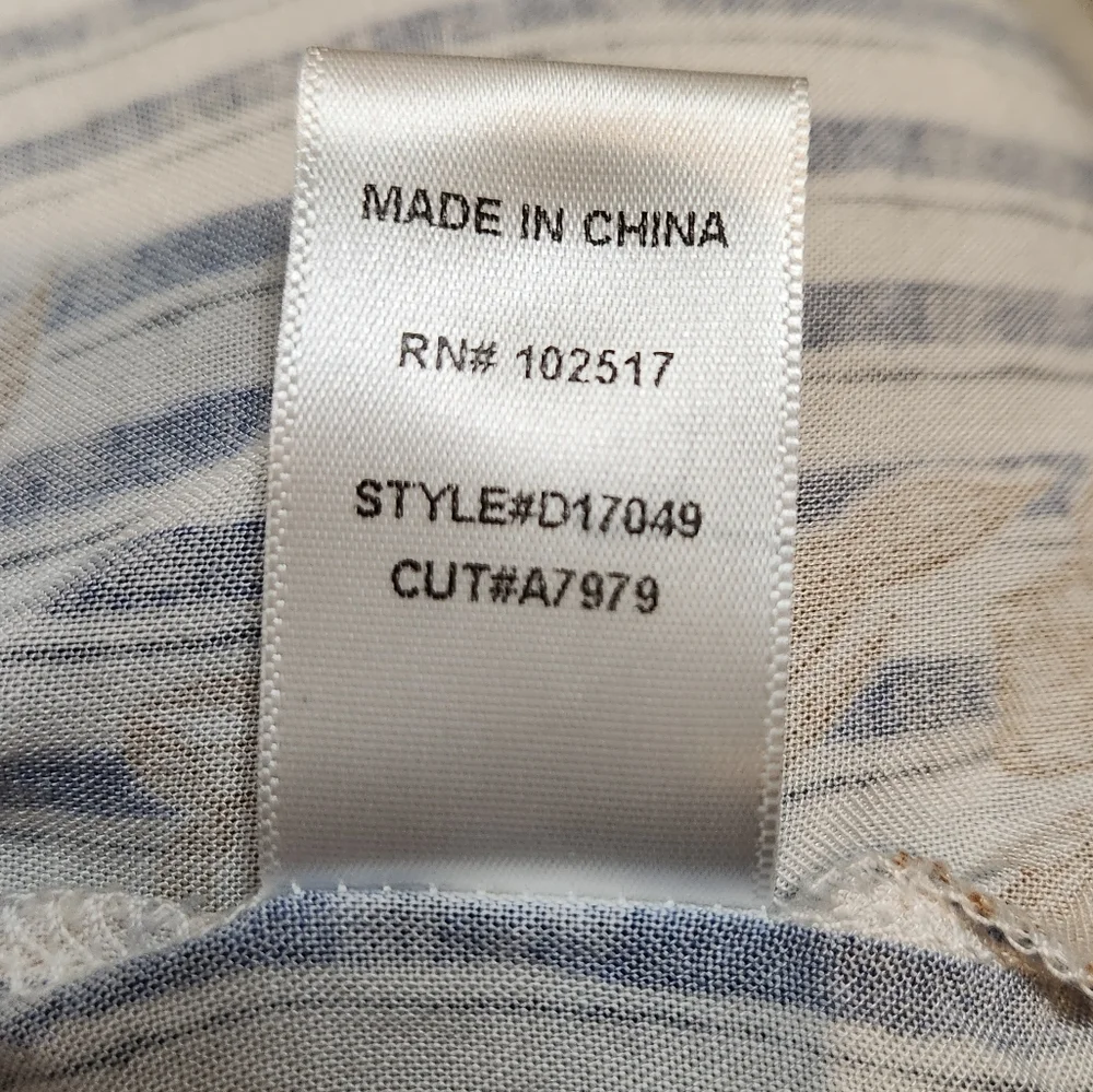 Maverick The Collection Off Shoulder Tunic Dress Ruffle Striped Floral Size S - Picture 11 of 13